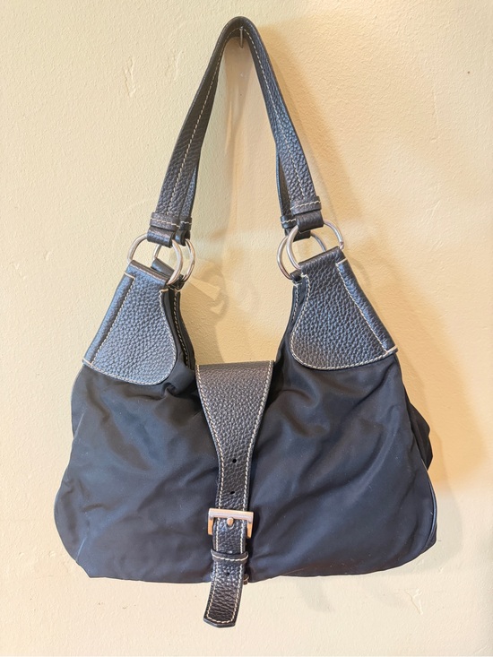 Prada Handbags - Prada Tessuto Nylon Hobo bag leather trim buckle